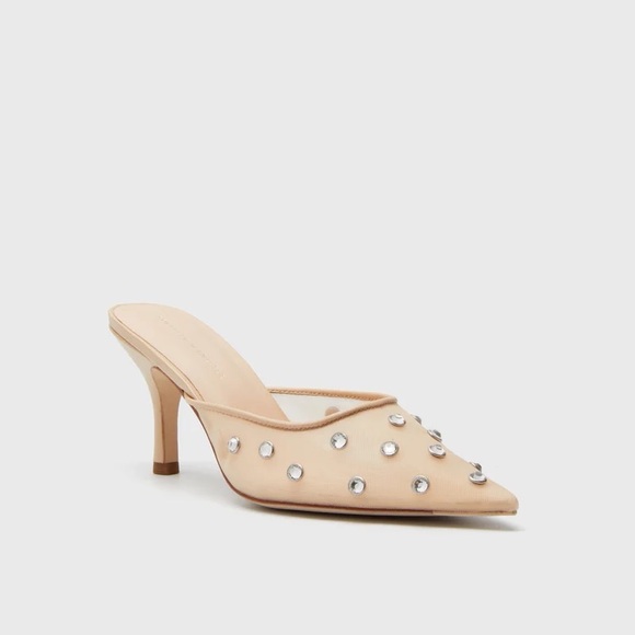 Loeffler Randall Beige Studded Mules - Picture 4 of 5